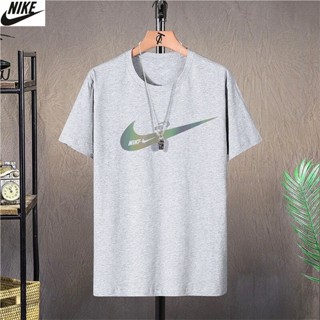 Nike เสื้อยืดลําลอง แขนสั้น พิมพ์ลาย ทรงหลวม ระบายอากาศ สไตล์มินิมอล สําหรับผู้ชาย