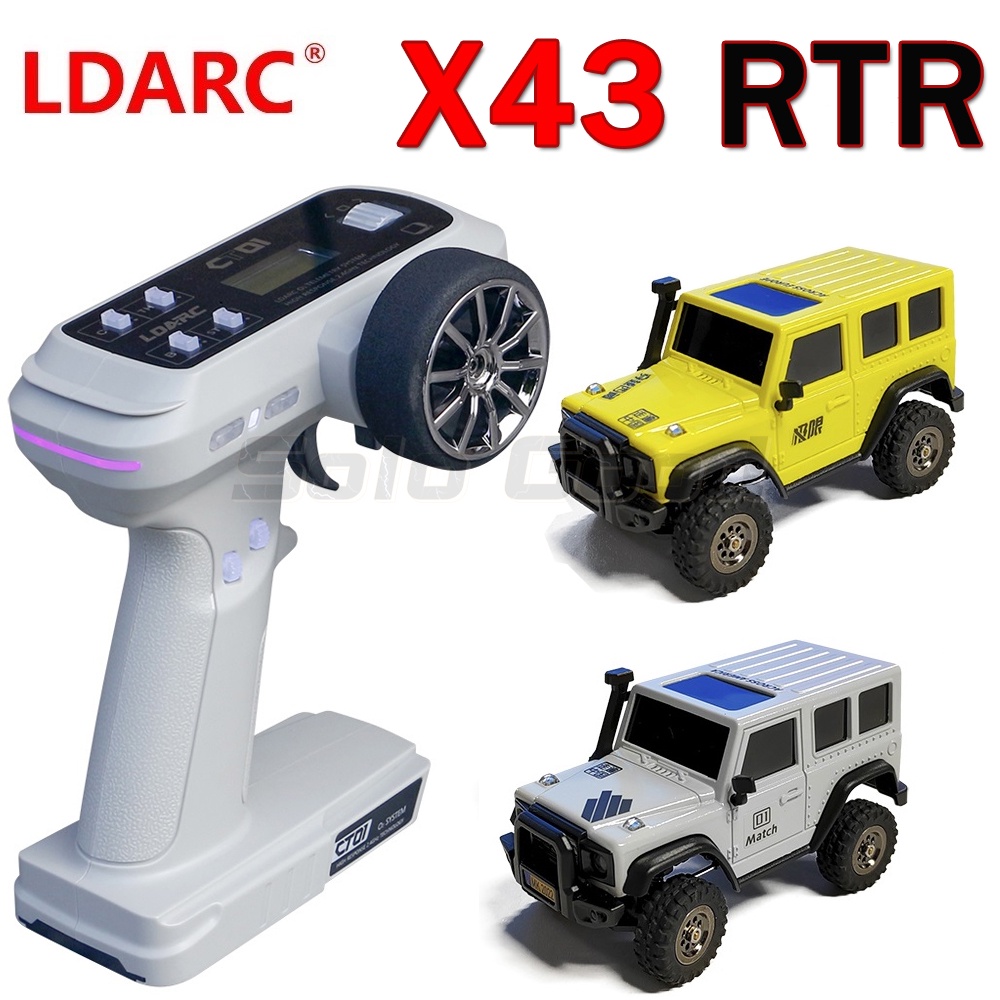 Ldarc X43 RTR รถไต่หินบังคับวิทยุ 1/43 4WD พร้อมรีโมตคอนโทรล ขนาดเล็ก ของเล่นสําหรับเด็ก