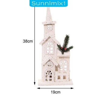 [Sunnimix1] โคมไฟ Led รูปบ้านหิมะ คริสต์มาส สําหรับตกแต่งบ้าน