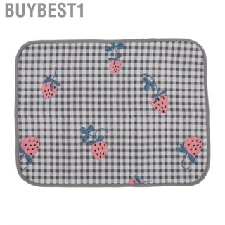 Buybest1 Menstrual Bed Pad Plaided 5 Layers  Pure Cotton Washable Reusable Hbh