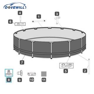 [Dovewill] อะแดปเตอร์ท่อระบายน้ํา P6H1419 สําหรับสระว่ายน้ํา