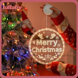 Lullaby โคมไฟ Led อะคริลิค ทรงกลม ลาย Merry Christmas 2024 สําหรับตกแต่งต้นคริสต์มาส