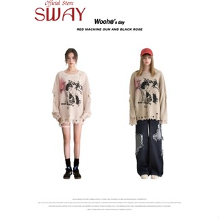 SWAY เสื้อคลุม เสื้อกันหนาว ชิค สบายๆ ทันสมัย ล้ำสมัย WMY2390HJC37Z230914