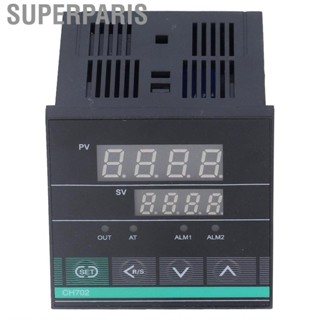 Superparis Thermostat Switch  2 Display Intelligent Temperature Controller Type K Thermocouple Voltage Pulse Output Universal with Fittings for Incubator Home Brewing