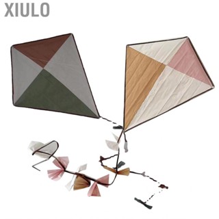 Xiulo Simple Diamond Kite  Assembly Easy Flyer with 100m Line for Park