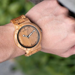 (($ยอดนิยม $) Bobobird Brand Olive Wood Watch นําเข้าจากญี่ปุ่น กลไก วรรณกรรม ย้อนยุค เรียบง่าย เข็มเรืองแสง นาฬิกาไม้เนื้อแข็ง