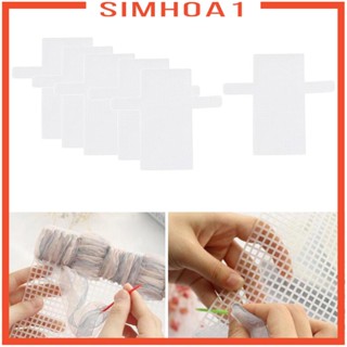 [Simhoa1] แผ่นตาข่ายถักโครเชต์ ทรงสี่เหลี่ยมผืนผ้า สีโปร่งใส 6 ชิ้น