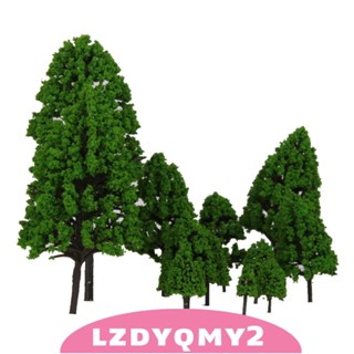 [Lzdyqmy2] โมเดลต้นไม้ ต้นไม้ ทิวทัศน์ สวนสาธารณะ ภูมิทัศน์ สเกล 12 ชิ้น