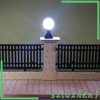 [Szluzhen1] โคมไฟถนน LEDs ขนาดเล็ก HO : 6V สําหรับตกแต่งสวน รถไฟ 10 ชิ้น ต่อแพ็ค