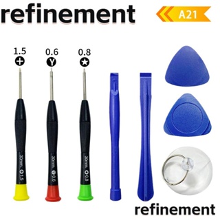 Refinement ชุดเครื่องมือไขควง 8-in-1 สําหรับซ่อมแซมโทรศัพท์มือถือ แล็ปท็อป