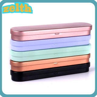 Zelth กระปุกดีบุกอลูมิเนียม คุณภาพสูง 6 สี สําหรับใส่ปากกา และแหนบ