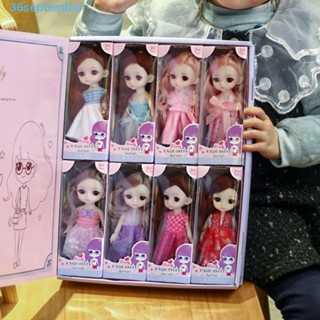 September ตุ๊กตาเจ้าหญิง BJD 13 ลูกหมาก 17 ซม. 8 ชิ้น ข้อต่อบอล 17 ซม. 8 ชิ้น