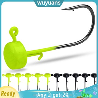 Wuyuans Ned Rig จิ๊กตะขอเหยื่อตกปลา รูปเห็ด แบบนิ่ม 3 ขนาด 10 ชิ้น