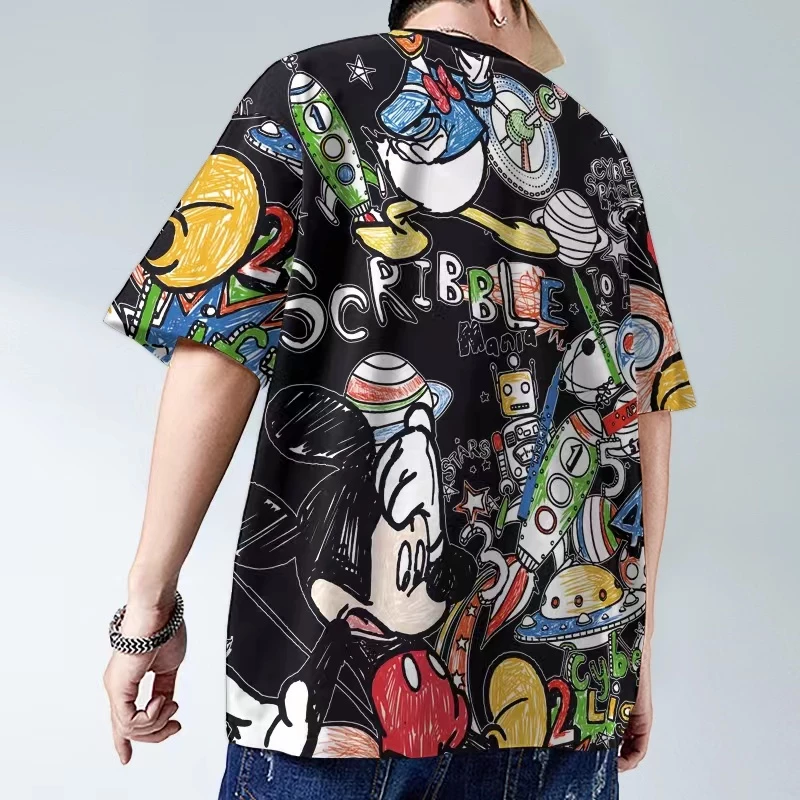 เสื้อยืดพิมพ์ลายมิกกี้เวอร์ชั่นเกาหลี--NY