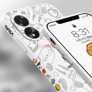 OPPO A60/A38/A18/A58/A98 5G/A78 5G/Reno 8T/A77S/A3S/A5S/A7/A12 Master edition nasa นักบินอวกาศเคสโทรศัพท์ TKRB