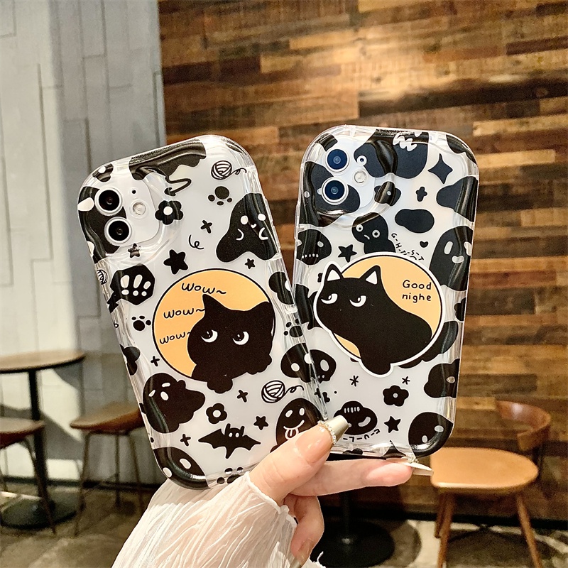 เคสโทรศัพท์มือถือแบบนิ่ม ลาย Black Maoz YW007N สําหรับ OPPO reno 8T 5G 3 4 5 6 7 8 9 10 4SE 4Z 5Z 5F