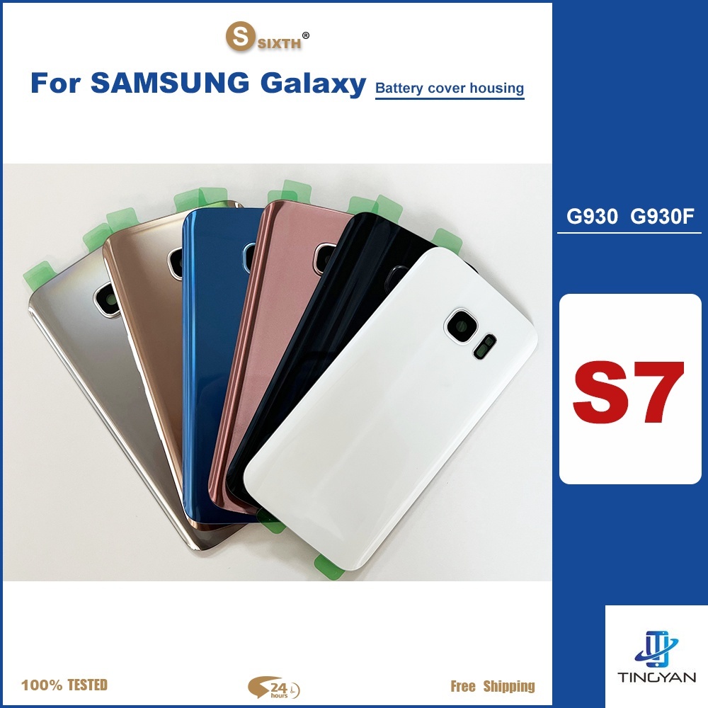ฝาครอบแบตเตอรี่ด้านหลัง พร้อมโลโก้ กันน้ํา แบบเปลี่ยน สําหรับ Samsung Galaxy S7 G930 G930F