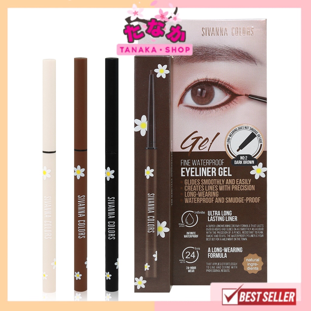 HF772 SIVANNA FINE WATERPROOF EYELINER ไฟน์ วอเตอร์พรูฟ อายไลเนอร์ เจล