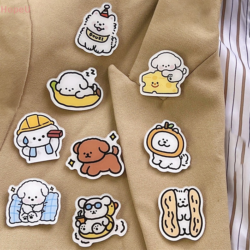 [HopeU] เข็มกลัดอะคริลิค รูปการ์ตูนสัตว์ คุณภาพสูง เครื่องประดับแฟชั่น สําหรับติดปกเสื้อ กระเป๋าเป้สะพายหลัง