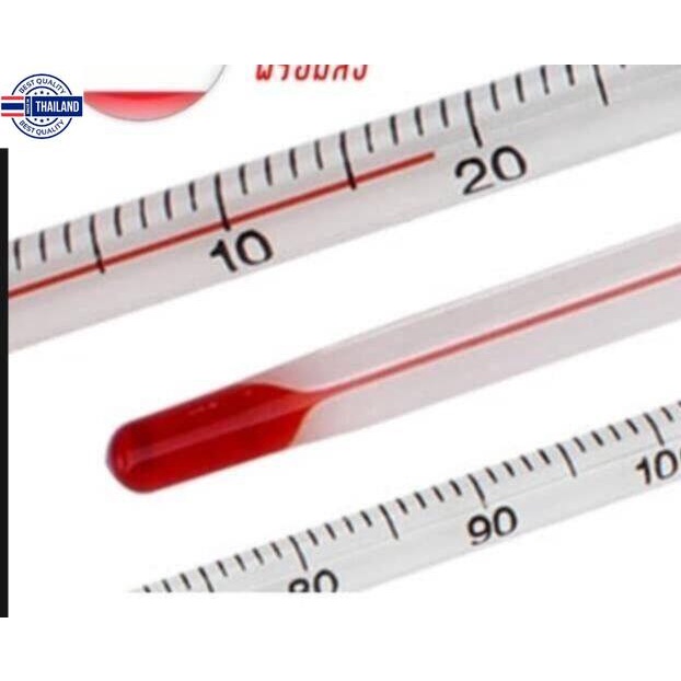 0-200 C ปรอท ปรอทวัดอุณหภูมิแแท่ง thermometer เทอร์โมมิเตอร์ วัดอุณหภูมิ วัดความร้อน ปรอทวัดอุณหภูมิ