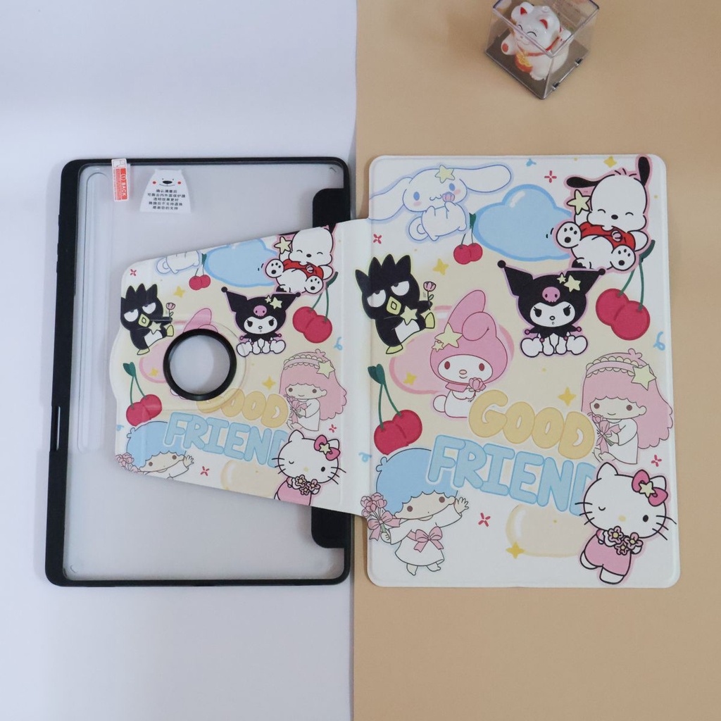 ปรับองศาได้360° เคส Samsung Tab S6 lite/Tab S7 Plus/S7 S8+ Tab A8 2021 10.5 มีช่องใส่ปากกา เคสกันกระแทก