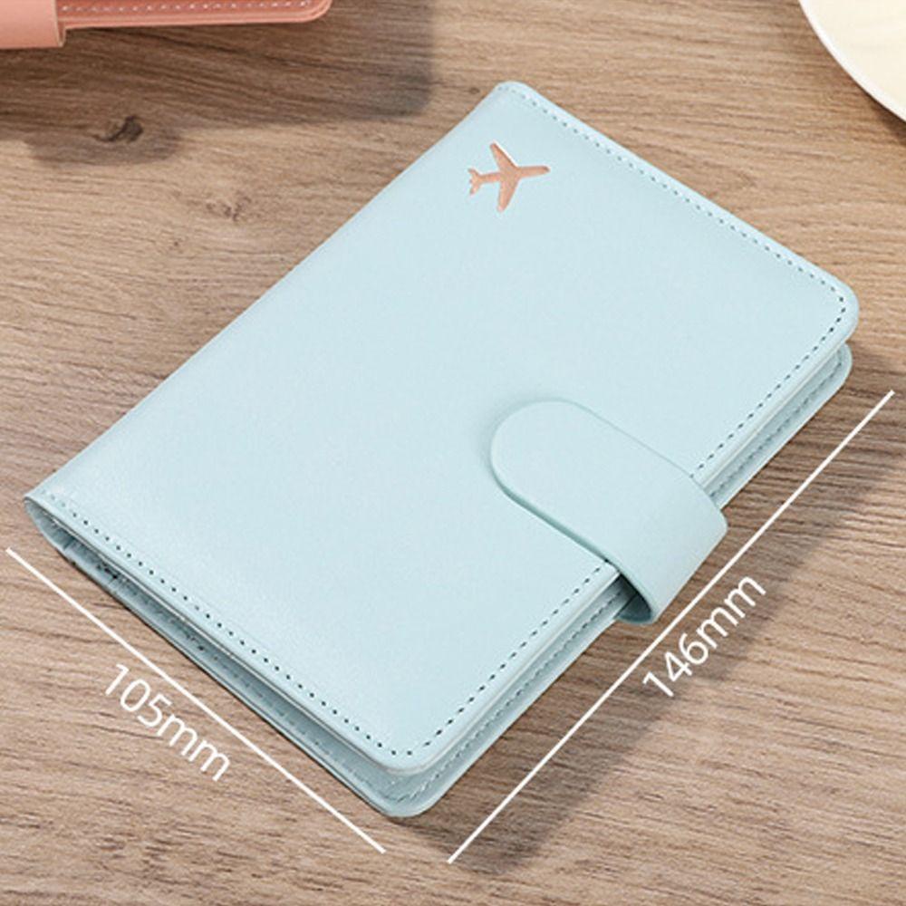 Ssunshine RFID ฝาครอบหนังสือเดินทาง, คลิปหนังสือเดินทางสร้างสรรค์มัลติฟังก์ชั่น, กระเป๋าใส่หนังสือเดินทางหนัง PU หลายใบ