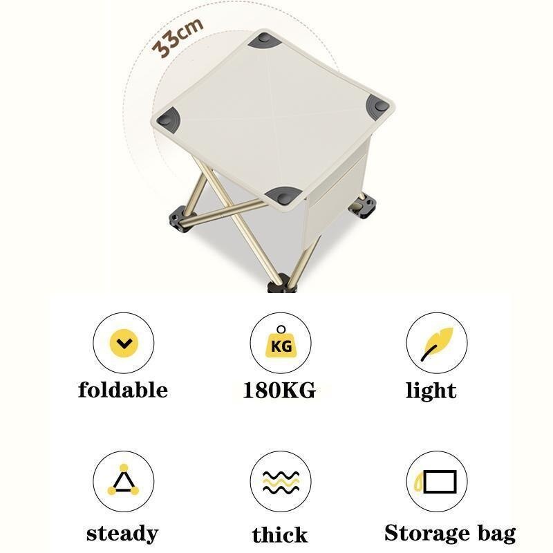 เก้าอีกพับได้ เก้าอี้สนามพกพา แถมถุงเก็บ ใช้งานกางเต็นท์ เดินป่า ตกปลา ปิคนิค และกิจกรรมกลางแจ้ง - รูปที่ 3