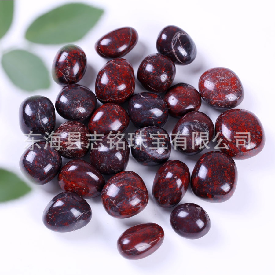 เรนโบว์ เรดแจสเปอร์ Rainboe Red Jasper Tumble  1 PC