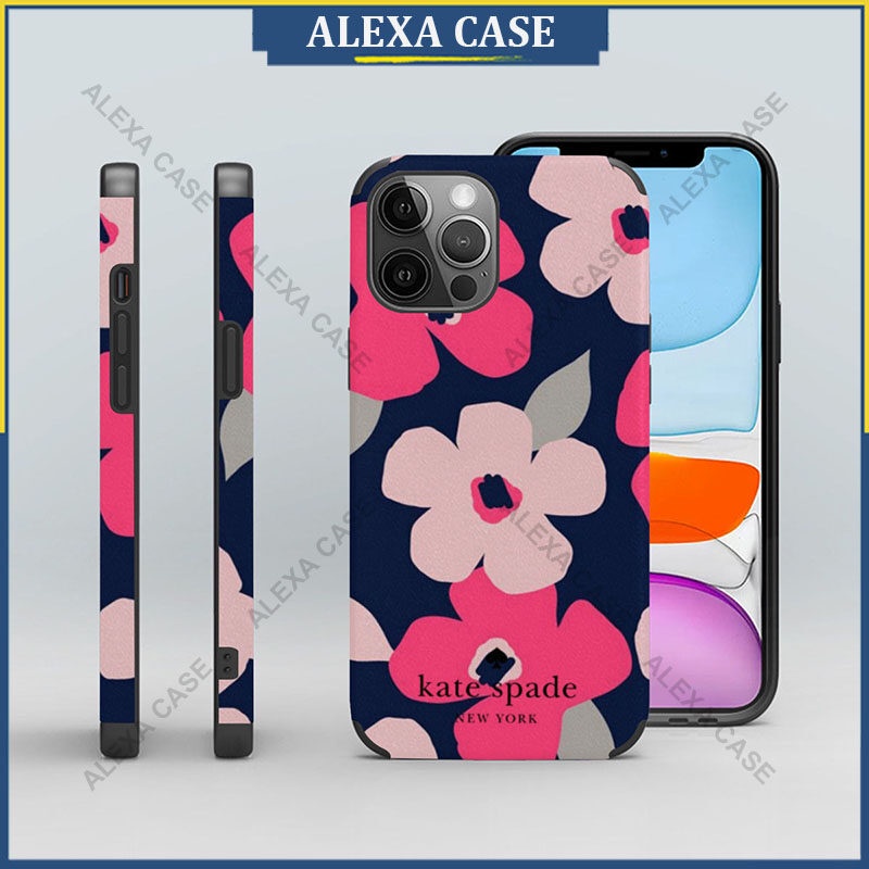 เคสโทรศัพท์ Kate Spade สําหรับ iPhone 16 Pro Max / iPhone 15 Pro Max / iPhone 14 Pro Max / iPhone 13 Pro Max / XS Max / iPhone 8 Plus / iPhone SE Lambskin เคสป้องกัน GN66B2