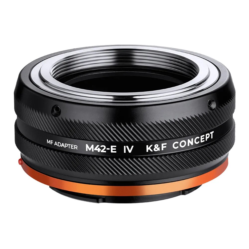 K&F Concept M42-E IV PRO M42 Mount Lens to E FE Mount Camera Adapter Ring for Sony A6400 A7M3 A7R3 A