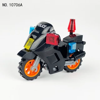 1 ชิ้น ตํารวจเมือง SWAT แร็ปเตอร์ รถจักรยานยนต์ โมเดล บล็อกตัวต่อ Diy MOC Brikcs ของเล่นเด็ก Gifs