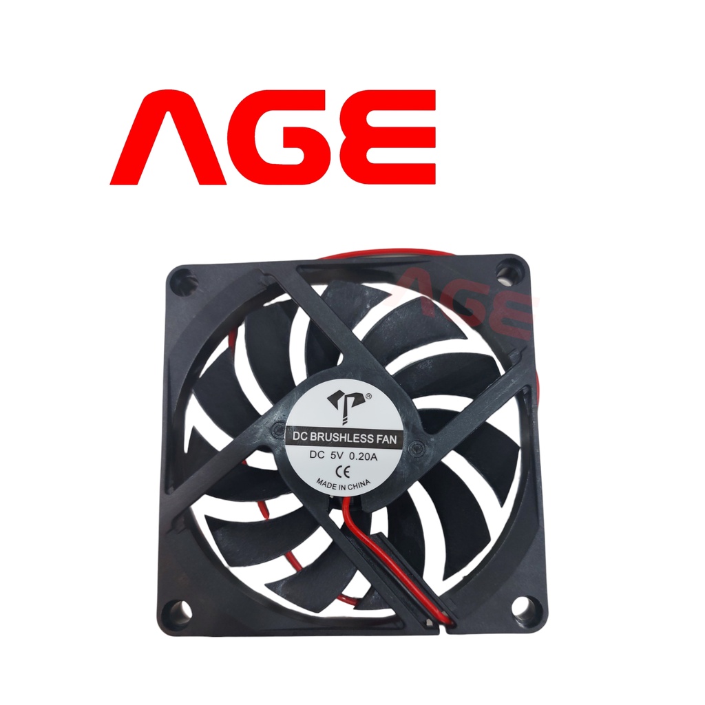 พัดลมระบายความร้อน 2สาย 24VDC/0.15A Brushless Cooling Fan 8010 Cooling Fan 2 Pin 80x80x10mm Heatsink