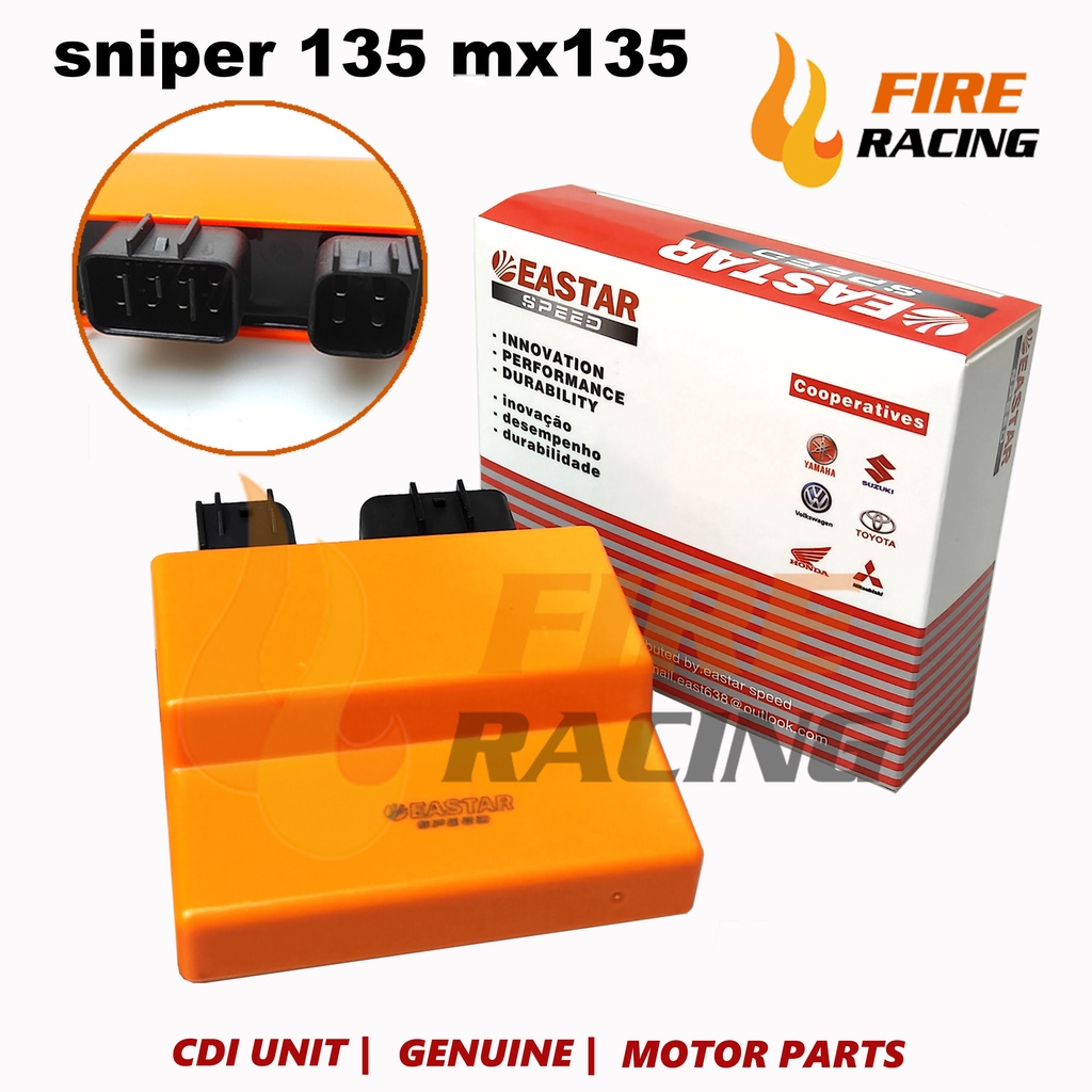 ชิ้นส่วนรถจักรยานยนต์ CDI RACING Orange CDI UNIT สําหรับ Sniper 135 / Mx135