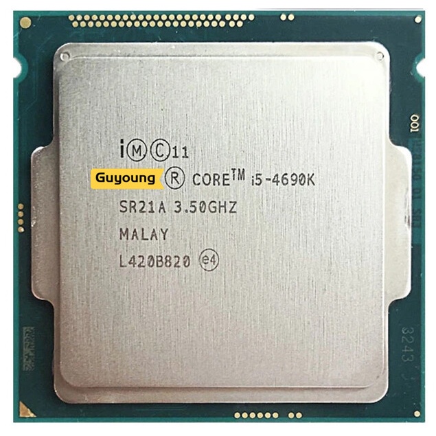 โปรเซสเซอร์ CPU YZX Core i5 4690 K i5 4690K i5 4690 K SR21A Quad-3.5 GHz 6MB Socket LGA 1150