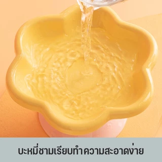 COD ชามอาหารสัตว์เลี้ยง ชามอาหารแมวเซรามิค ป้องกันการพลิกคว่ํา สุนัข แมว