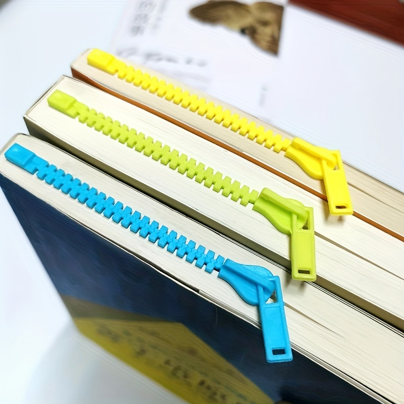 Creative 3D ซิปสไตล์บุ๊คมาร์คตลกอ่านหนังสือโฟลเดอร์หน้าคลิปหนังสือน่ารัก Mark เครื่องเขียนแปลกใหม่ของขวัญสําหรับชายหญิง