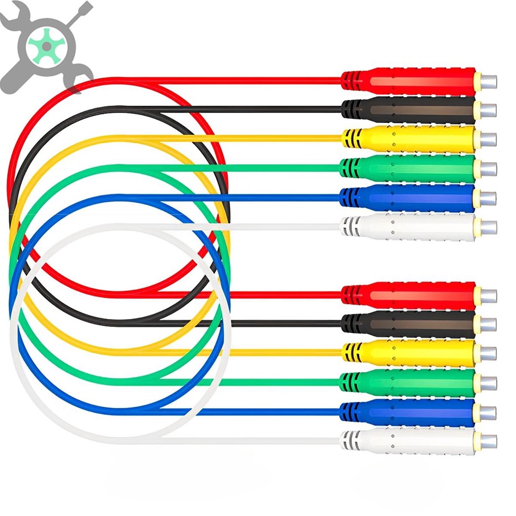 จัมเปอร์ทดสอบแม่เหล็ก แรงดันต่ํา 30V AC 5A 20AWG 6 ชิ้น สําหรับทดสอบ SHOPTKC3355