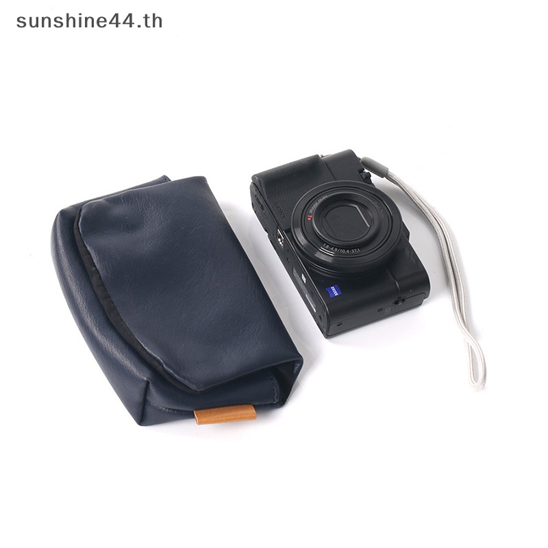 Foursun เคสกระเป๋าใส่กล้อง หนัง PU แบบนิ่ม สําหรับ Fujifilm X100V X100F X100T X100S XF10 X30 X10S X70 Leica DUXL X X2 Canon G7XIII G5XII TH