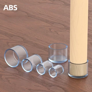 แผ่นรองขาเก้าอี้ พลาสติก ABS กันลื่น กันสึกหรอ ทรงกลม และสี่เหลี่ยม 4 8 ชิ้น