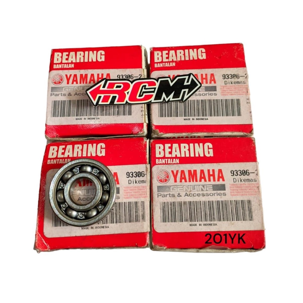 93306-201YK แบริ่งล้อหน้า 6201 MIO M3 CW ORIGINAL YAMAHA YGP ของแท้