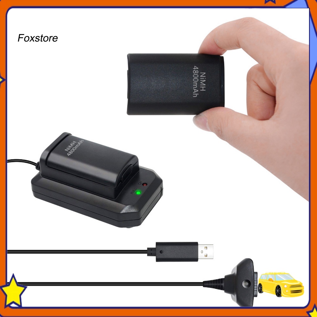 [Fx] ชุดที่ชาร์จแบตเตอรี่ แบบเปลี่ยน สําหรับ Xbox 360