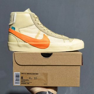 Nike The 10 Blazer Mid Nike x OFF-WHITE '' All Hallows Eve ''  AA3832-700 Men's And Women's Sneaker