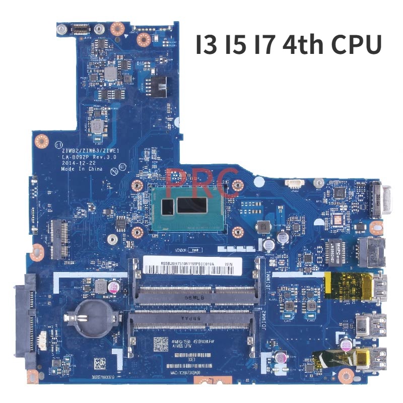 Ideapad B40-70 Lenovo สําหรับ B40-80 B50-70 B50-80 E40-70 E40-80 E50-70 E50-80 แล็ปท็อป i3 I5 CPU LA