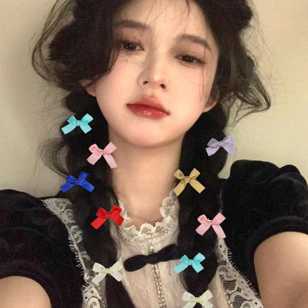 กิ๊บติดผมริบบิ้นโบว์ หลากสี 8 ชิ้น - กิ๊บติดผมหน้าม้าด้านข้าง - ของขวัญสําหรับผู้หญิง - เครื่องประดับผม - กิ๊บปากเป็ดน่ารัก - Y2K, สไตล์เกาหลี INS แฟชั่นหวาน