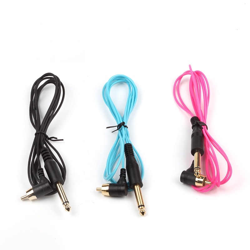 ตัวเชื่อมต่อ RCA 1.8 ม. สําหรับหมุนเครื่องสักสายซิลิโคน