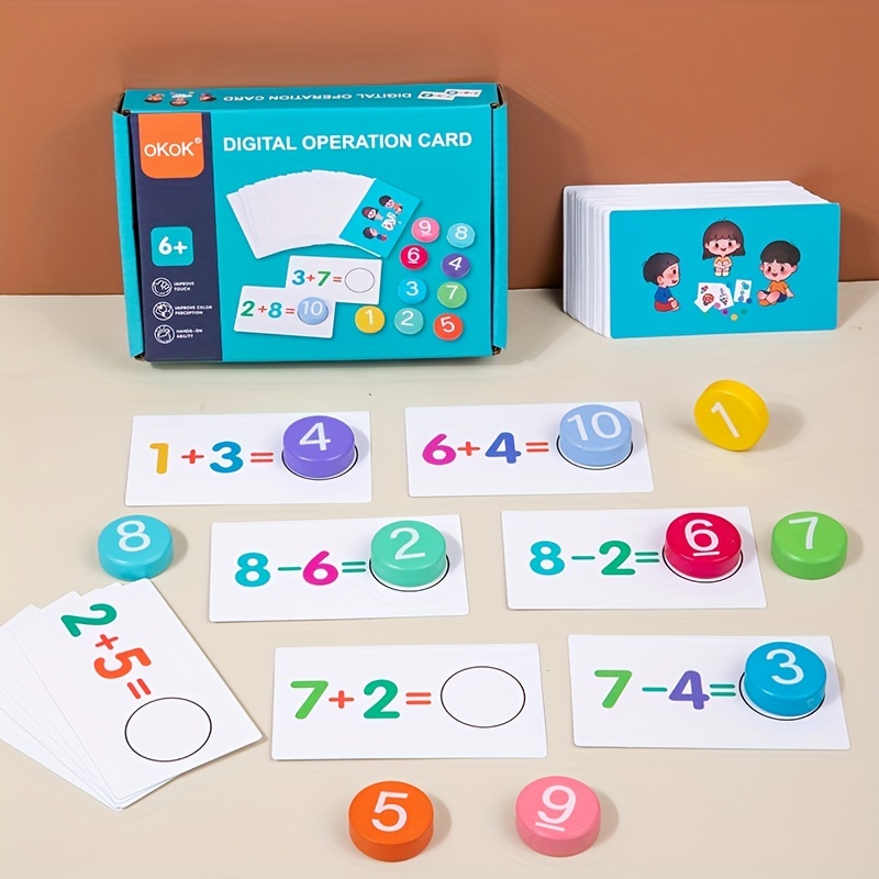 ของเล่นไม้ Montessori เสริมการเรียนรู้คณิตศาสตร์ สําหรับเด็กก่อนวัยเรียน