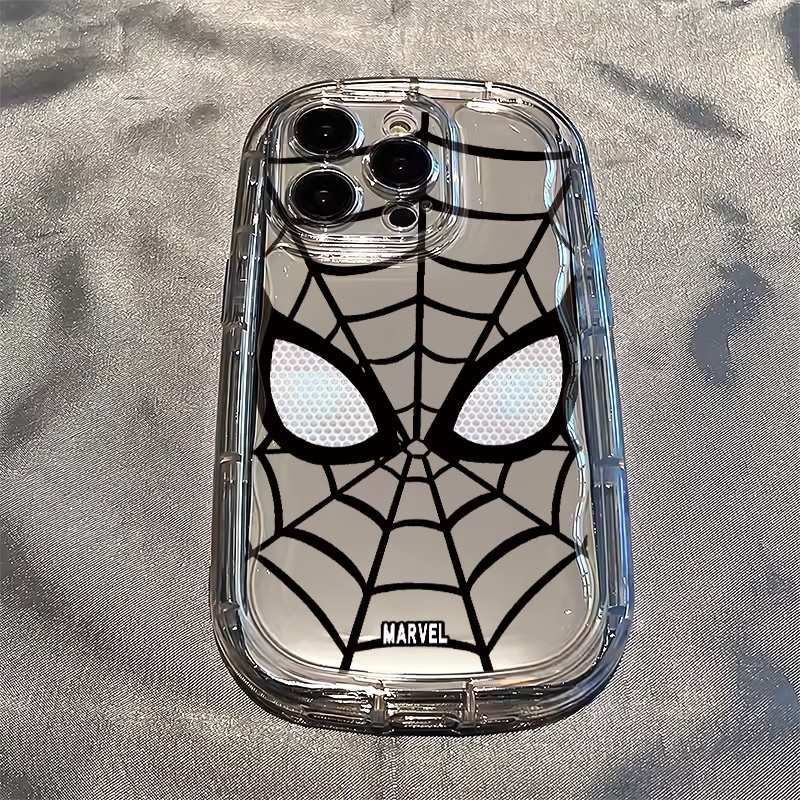 เคส OPPO Spider-Man พิมพ์โปร่งใส เคสโทรศัพท์มือถือแบบนิ่ม TPU ใส สําหรับ OPPO A15 A15s A35 5G A16 A16s A54s A16K A16e A17 A17K A31 2020 A8 A5 A3s A12E A5 2020 A9 2020 A53 2020 A32 2020 4G