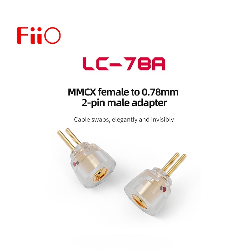 Fiio LC-78A MMCX อะแดปเตอร์ตัวเมีย เป็นตัวผู้ 0.78 มม. 2 Pin สําหรับ FD11 FH11