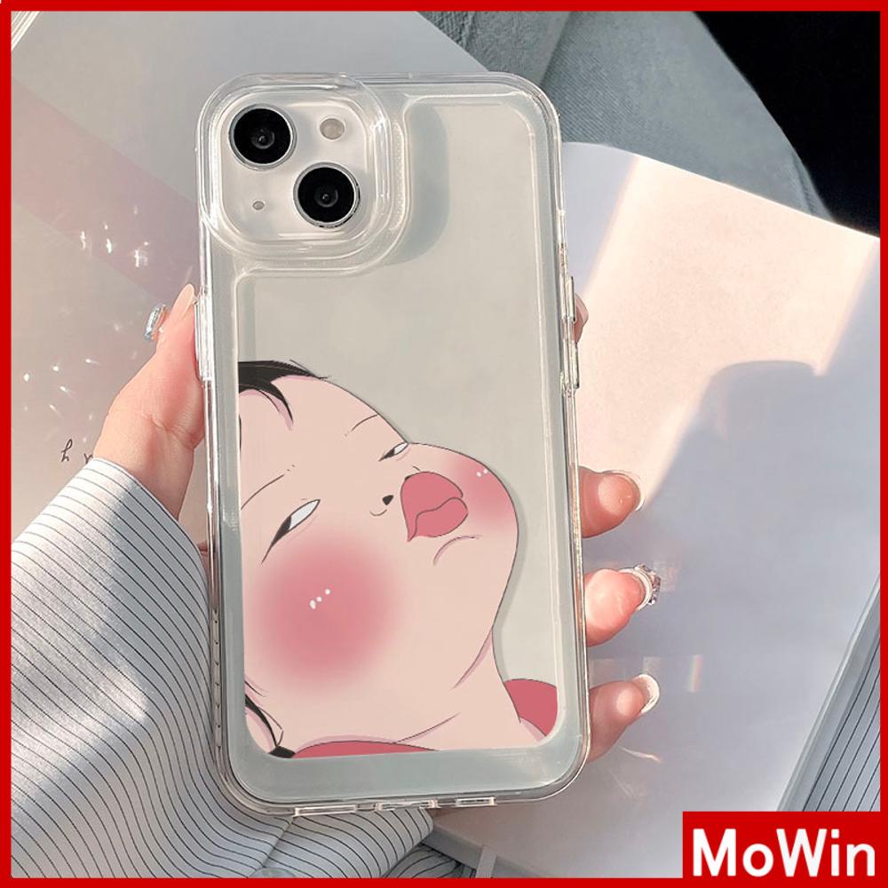Mowin - เข้ากันได้สำหรับ 15 เคสไอโฟน11 เคส iphone 11 เคส 15 pro max เคส iPhone เคสใสเคส TPU นุ่มปุ่มไฟฟ้ากันกระแทกแปลกน่าเกลียดเด็กตลกเข้ากันได้กับ 14 PRO MAX 13 12 XR XS 7 8 PLUS
