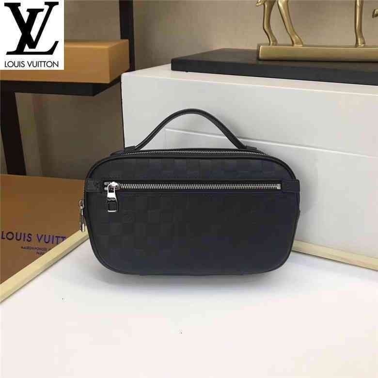 หลุยส์วิตตอง Louis Vuitton lv กระเป๋า n41288 สีดำสีเหลืองอำพันเข็มขัดกระเป๋าคาดเอวมินิเข็มขัดยาวกระเป๋าสตางค์ห่วงโซ่กระเ